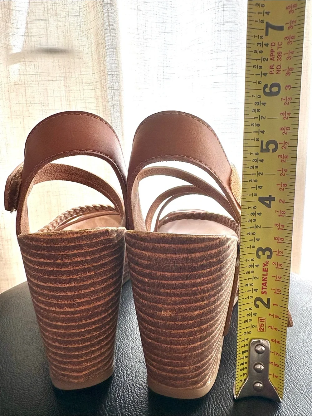 Blowfish Malibu Heidi Wood Platform MultiStrap Wedge Sandals | Women’s Size 6